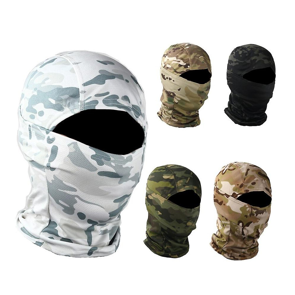 (Python ) Python Camouflage Tactical Headgear Riding Protection Quick Dry Mask Camouflage Outdoor Bandana Scarf Black