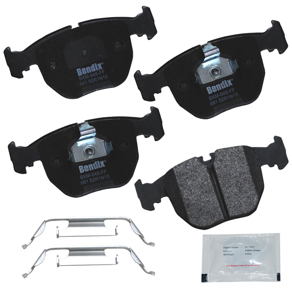 Bendix Priority1 Cfm681 Semi-Metallic Front Brake Pads For Bmw 530I 2003-2001 540I 2003-1997 740I 1995 740I 2001-1997 740Il 2001-1995 M5 2003-199 887243239783
