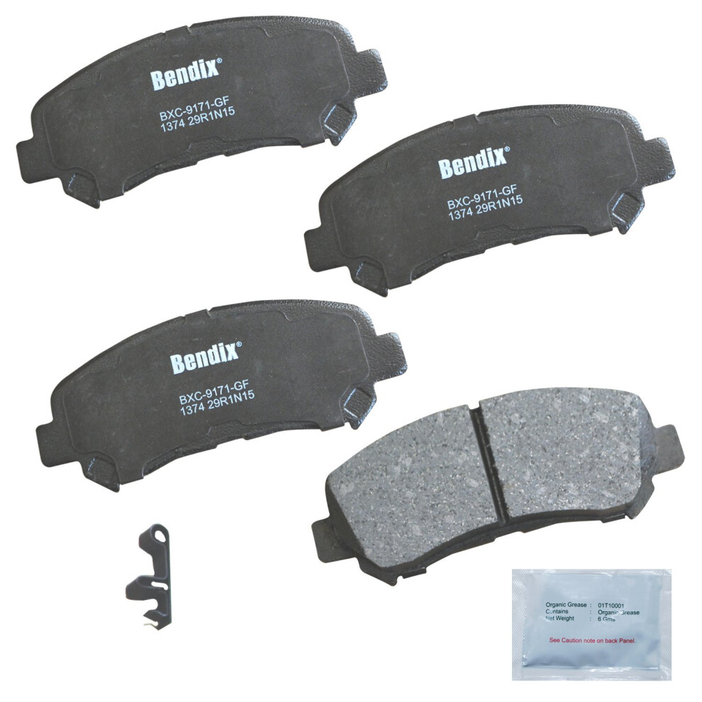Bendix Priority1 Cfc1374 Ceramic Front Brake Pads For Select Models Nissan Juke Maxima Rogue Rogue Select Sentra X-Trail Suzuki Kizashi 887243214827