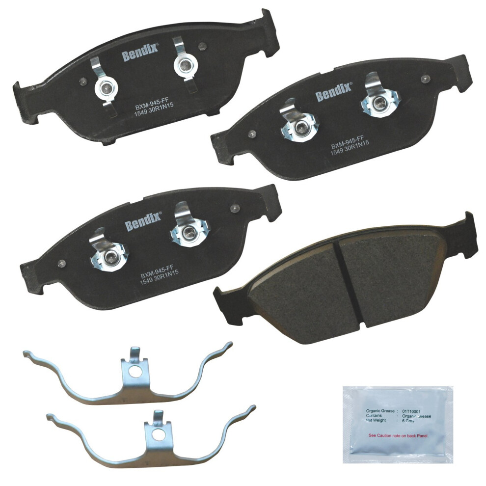Bendix Priority1 Cfm1549 Semi-Metallic Front Brake Pads For Audi A6 2018-2016 A6 Quattro 2018-2012 A7 2017-2016 A7 Quattro 2018-2012 A8 Quattro 20 887243215541