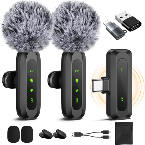 Wireless Lavalier Microphone for iPhone, iPad, Android