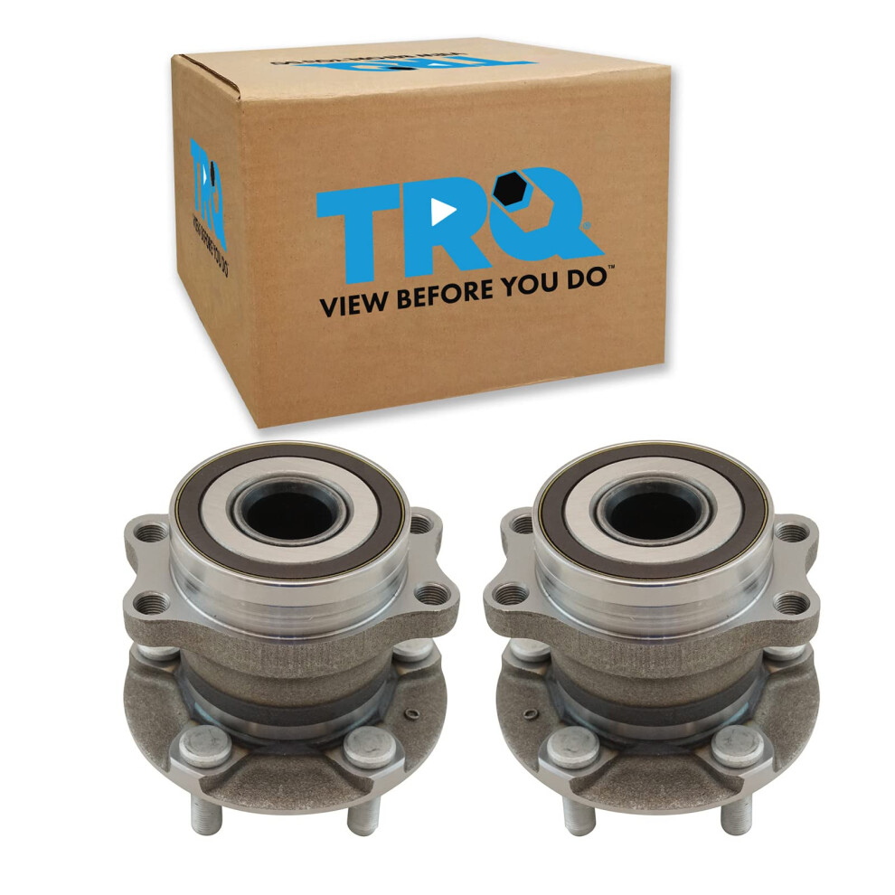TRQ Rear Wheel Hub Bearings Assembly Set Compatible with 2016-2023 Subaru Crosstrek 2014-2018 Forester 2012-2021 Impreza 2013-2015 XV Crosstrek-image-OPC-PFY6ZBX-NEW