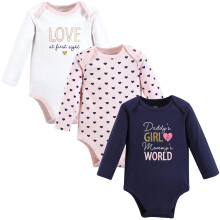 Hudson baby unisex baby bomull lngrmad bodysuits lskar vid frsta anblicken 6-9 mnader