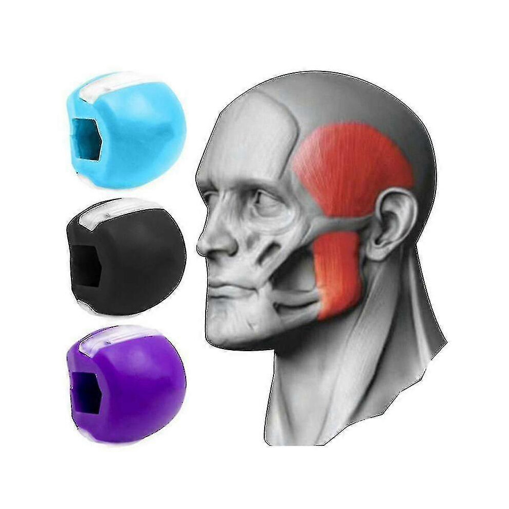 (3 Pack Silicone Masseter Chew Ball Facial Muscle Jaw And Neck Muscle Exercise Ball) 3 Pack Silicone Masseter Chew Ball Facial Muscle Jaw And Neck Mus