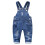 KIDSCOOL SPACE Παιδικά Μπλε Τζιν Σαλοπέτες για Αγόρια Κορίτσια, Ρηχά για 18-24 Μηνών 1