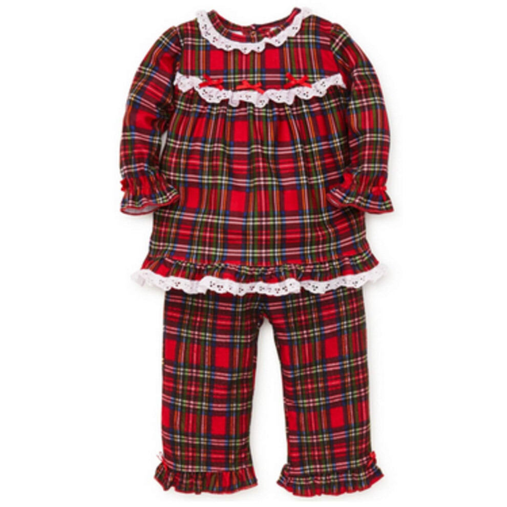 Pyjama de Noël à carreaux pour bébé fille Little Me Vêtements de nuit à carreaux 18 mois