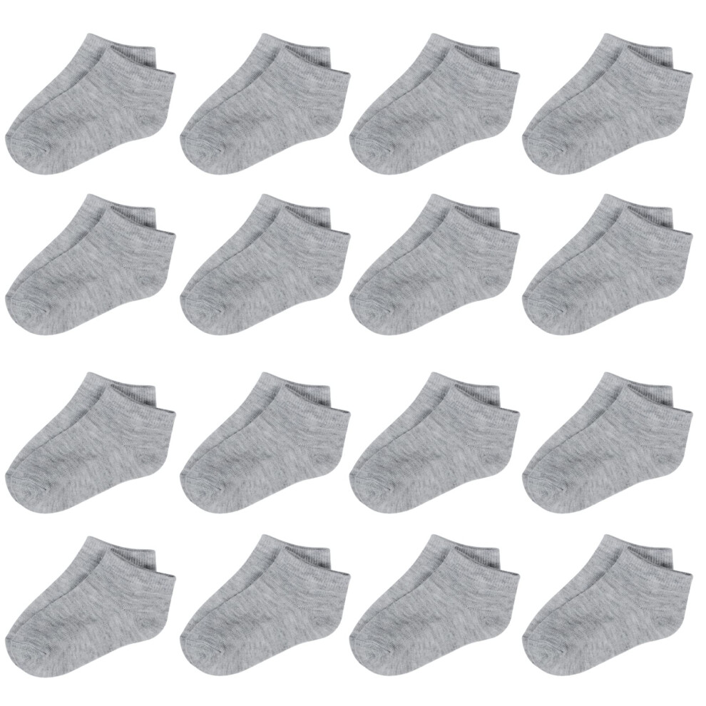 Chaussettes Tenpluszero pour tout-petits - Lot de 16 paires de chaussettes basses pour enfants - Pour bébés et garçons