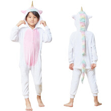 HQFURS Kinder Unisex Einhorn Kostüm Tier Onesie Pyjama Halloween 10t