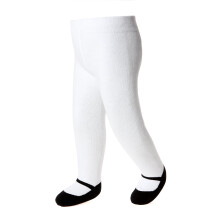 Baby Girl Tights with Syn -In Mary Jane Shoe Design - Anti Slip - Cotton -Spdda och smbarnstorlekar