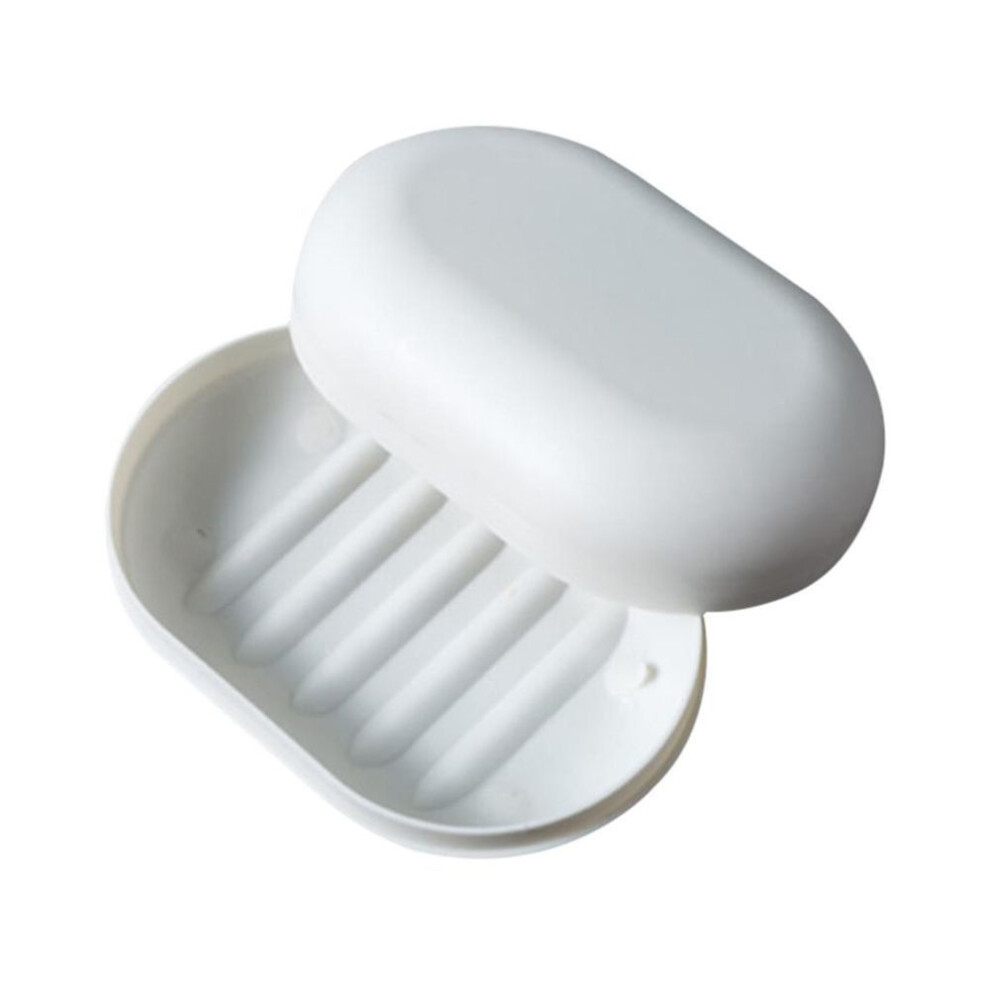 (white, One Size) Sagit Plastic,bathroom,shower,soap,box,tray,dish,storage,holder,plate,home,travel