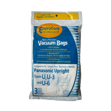 3 Panasonic U U-3 & U-6 staande stofzuigerzakken MC-V145M MC-115
