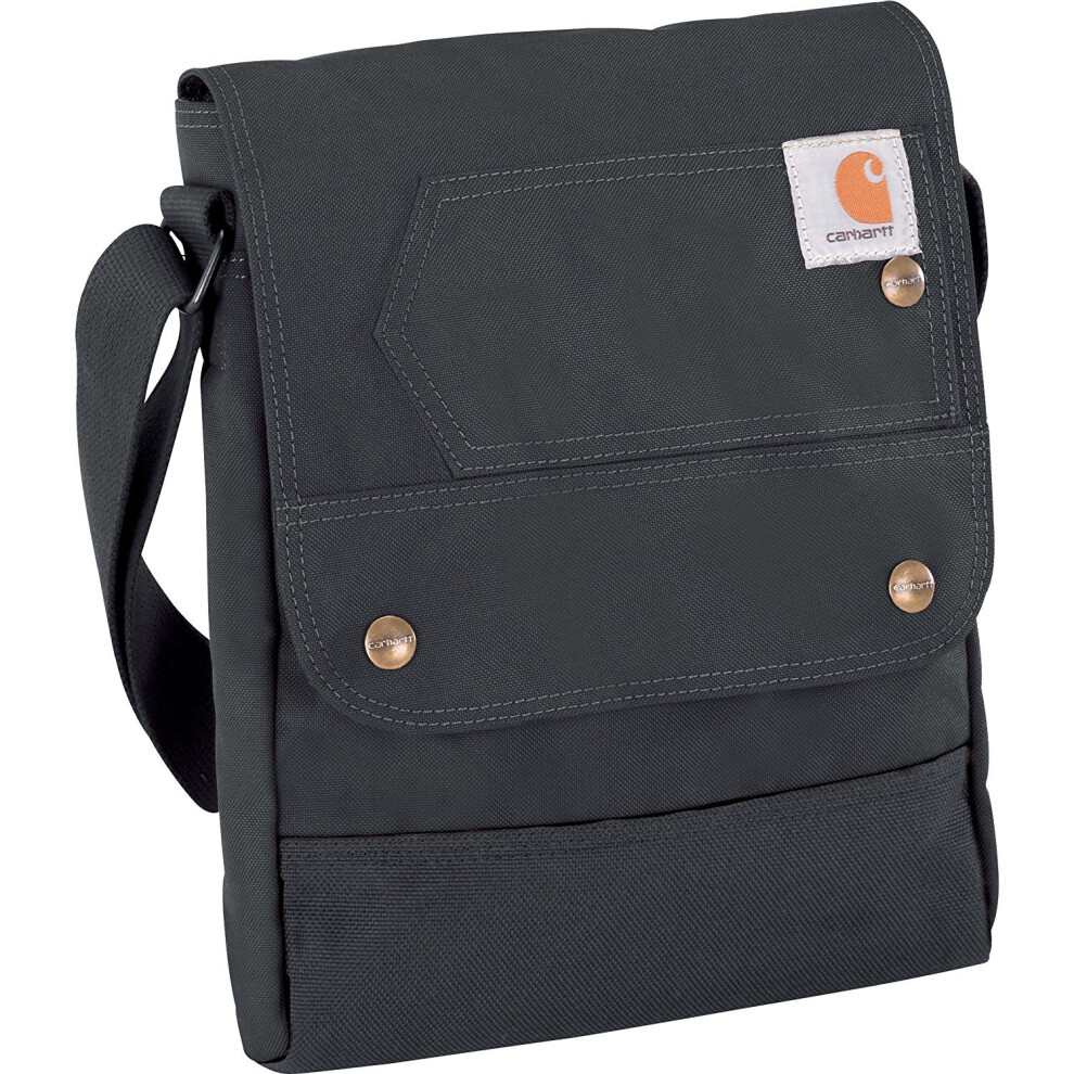 Carhartt  Durable  Adjustable Crossbody Bag with Flap Over Snap Closur