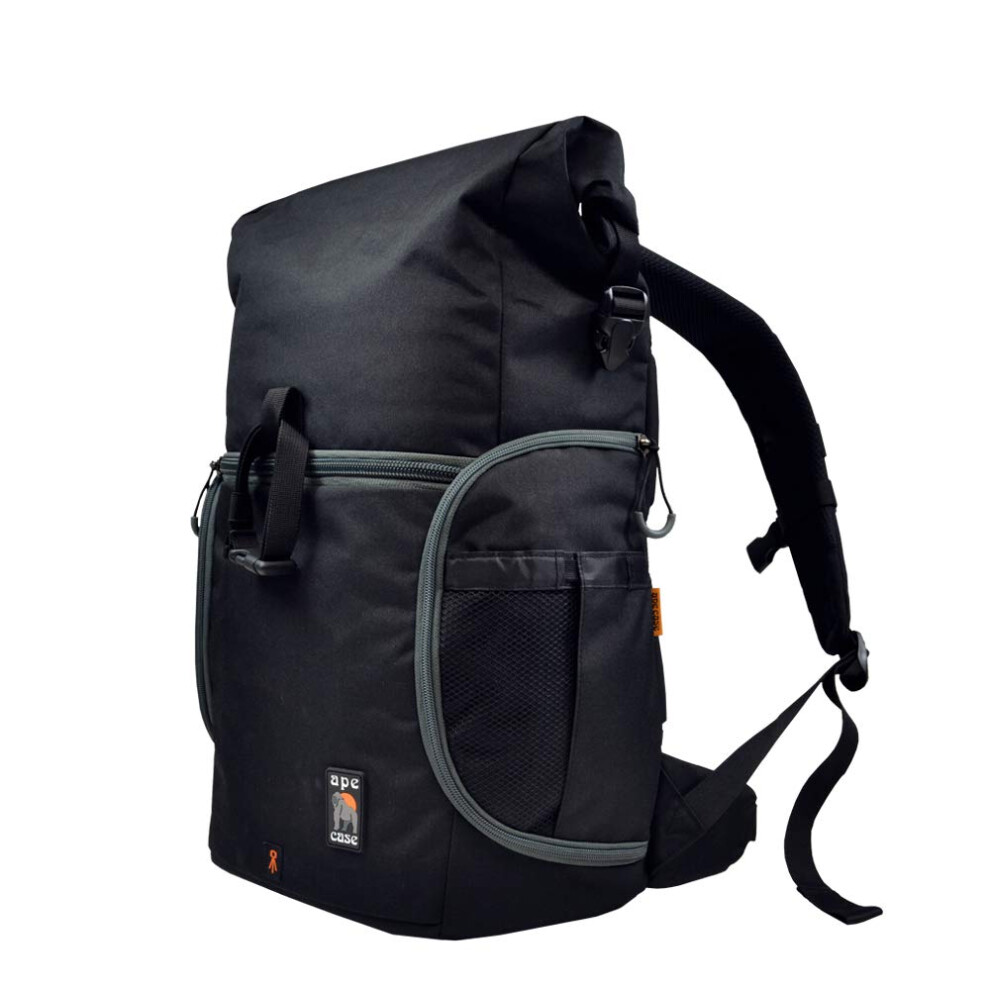 Ape Case, Maxess Rolltop, Noir, Résistant à l'eau, Sac à dos, Sac pour appareil photo (ACPRO3000)