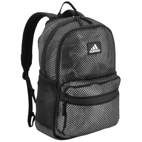 Adidas adidas Unisex Hermosa II Mesh Backpack  Black/White  One Size