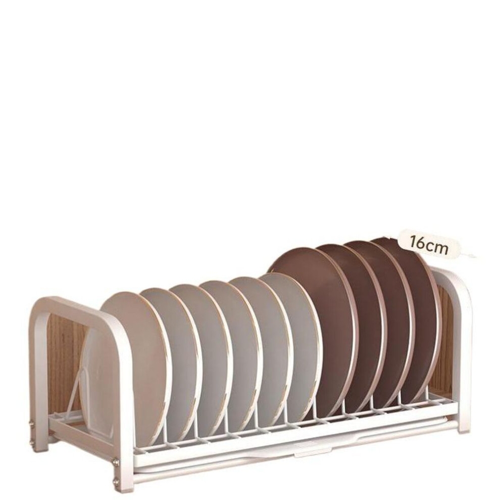 (as the picture, Plate rack white) Dish Drying Rack For Kitchen Sink Organizer Stainless Steel Large Capacity Bowl And Cup With Tray Drainage Storage Shelf Cabinet