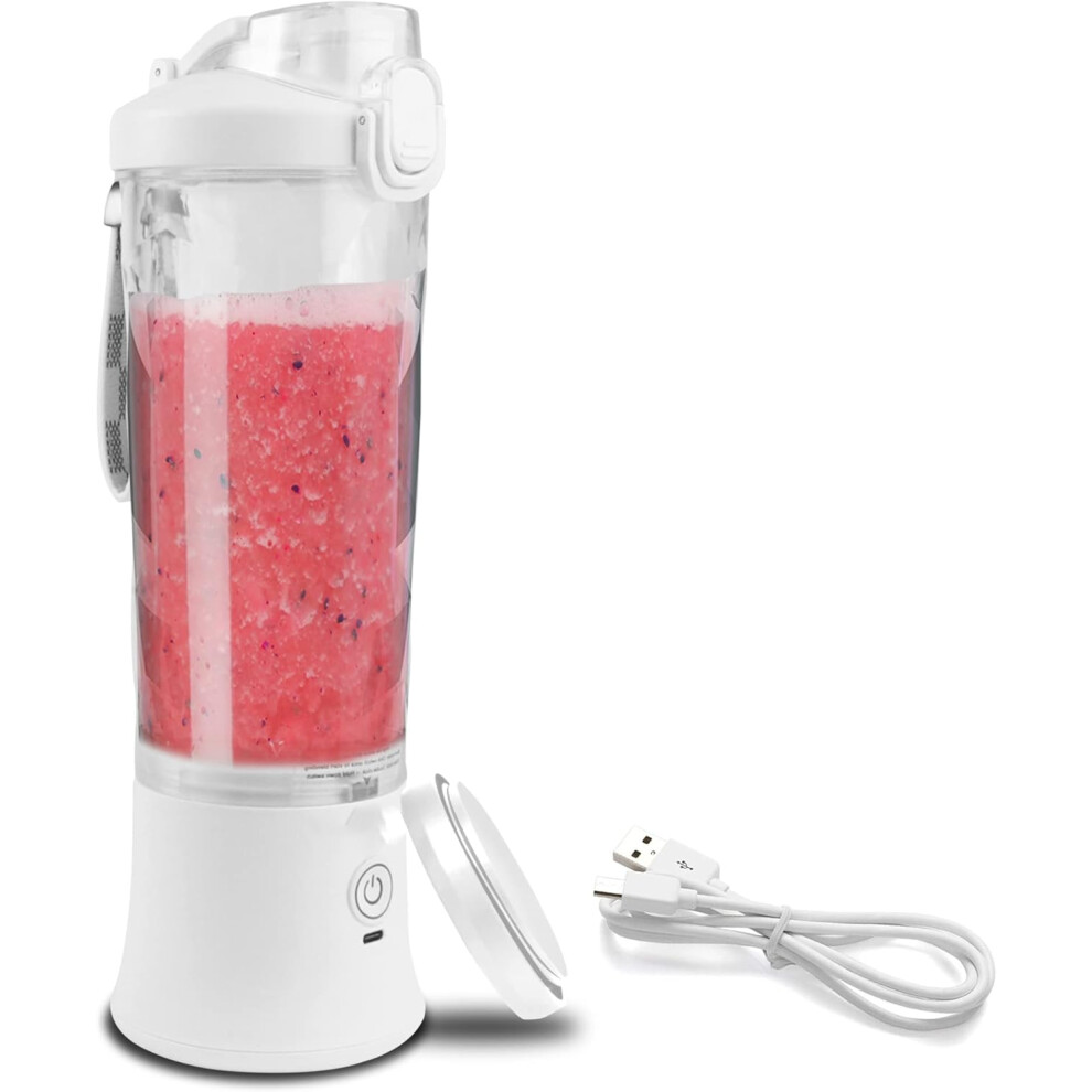 (White) Portable mini blender small juicer for making milkshake