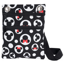 Torba na ramie Disney Passport Mickey & Minnie Icon Print Travel Czarna (wielokolorowa)
