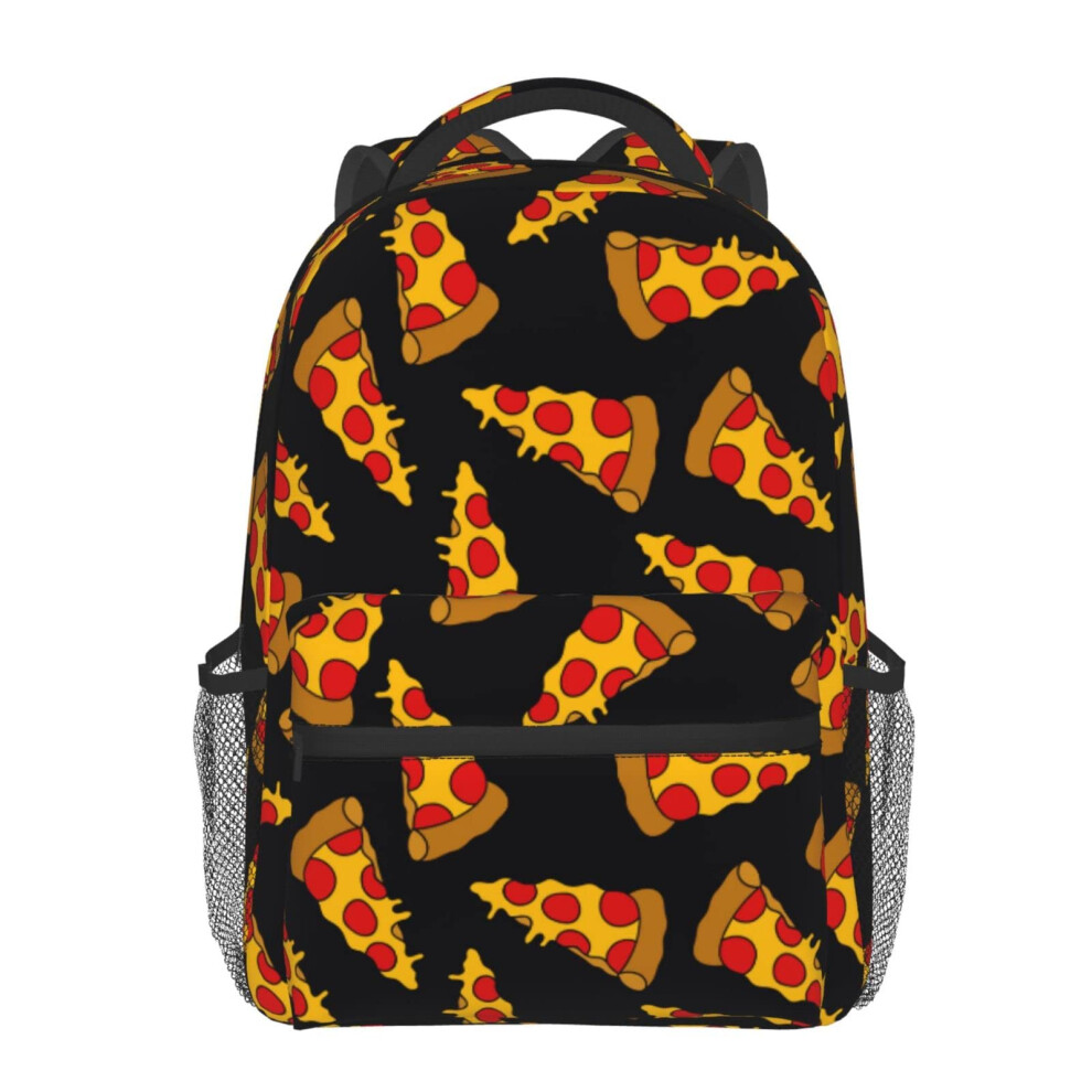 Zaino Per Mens Womens Zaino Doodle Pizza Stampa Casual Daypack Regolabile Laptop Bag Outdoor Travel Bag-image