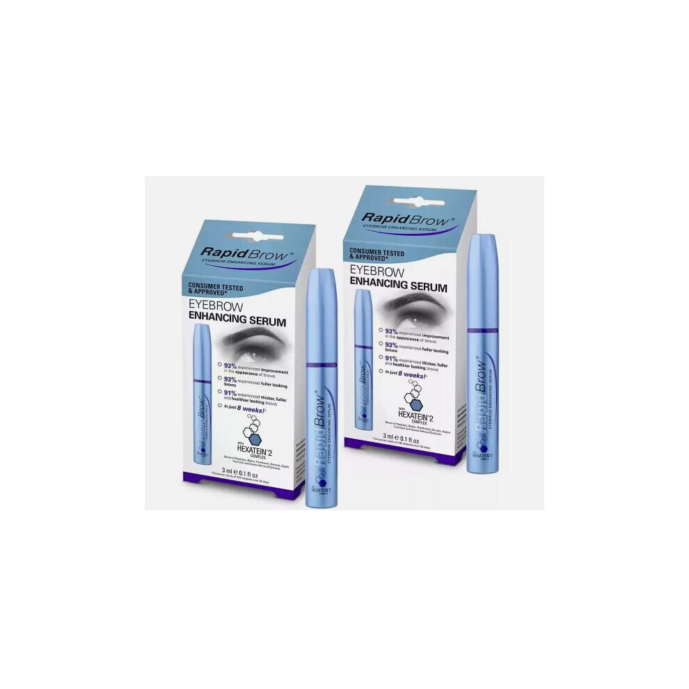 2Pack Rapid Brow Growth Eyebrow Enhancing Serum 3ml