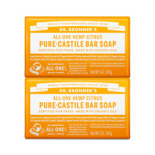 Dr. Bronner's - Σαπούνι Pure-Castile σε Στερεά μορφή (Εσπεριδοειδή, 5 oz, 2-Συσκευασία)