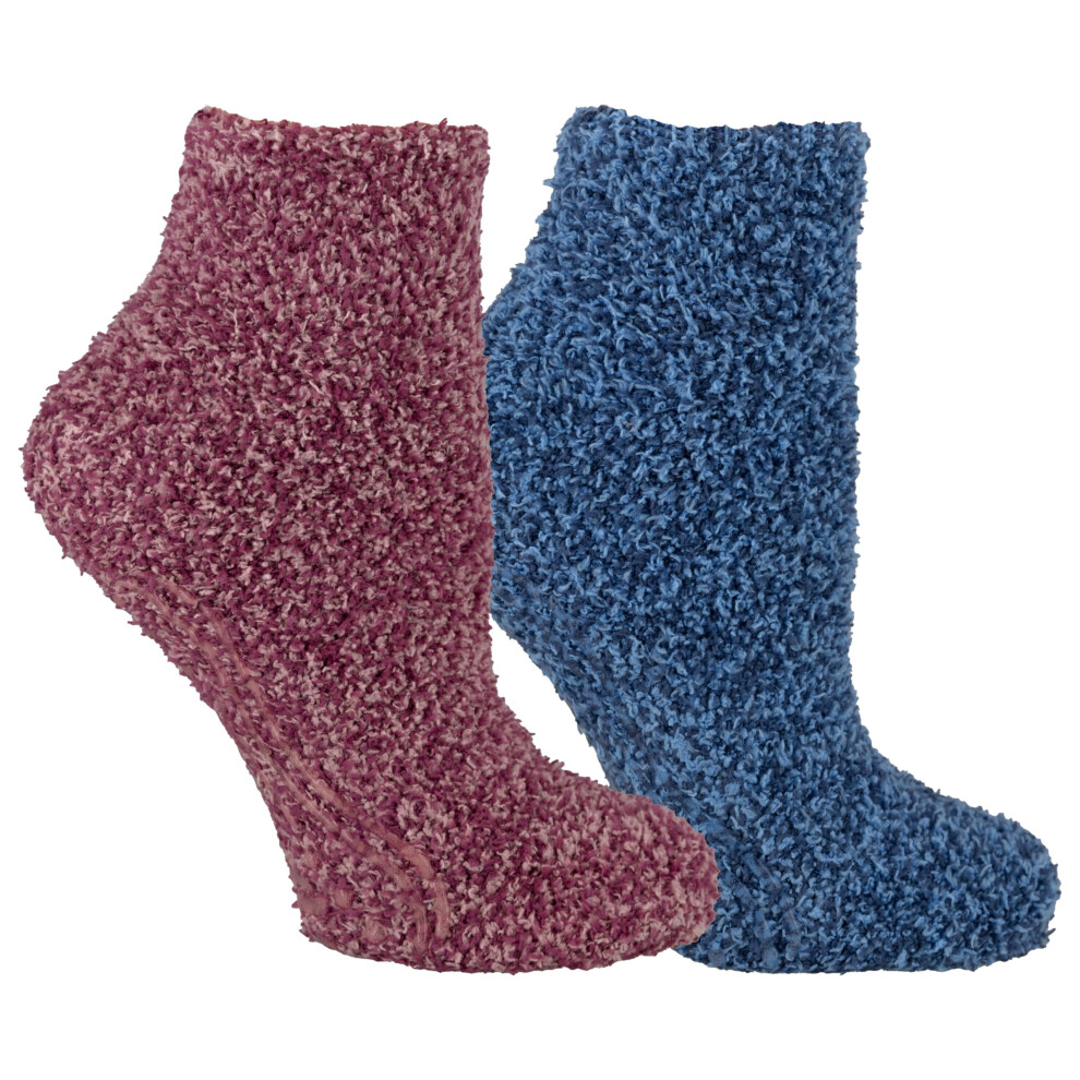 Lot de 2 paires de chaussettes basses apaisantes pour femme Dr. Scholl's, lavande et vitamine E, avec semelles en silicone, rose, pointure   : 4-10