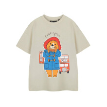 (18-24 Months, Beige) Paddington Bear Childrens/Kids Bus Short-Sleeved T-Shirt