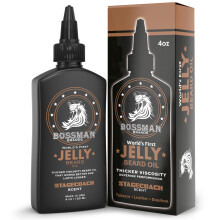 Bossman Beard Oil Jelly (113ml) - Verzorgingsgel voor Baardgroei, Natuurlijke Ingrediënten - Stagecoach Geur
