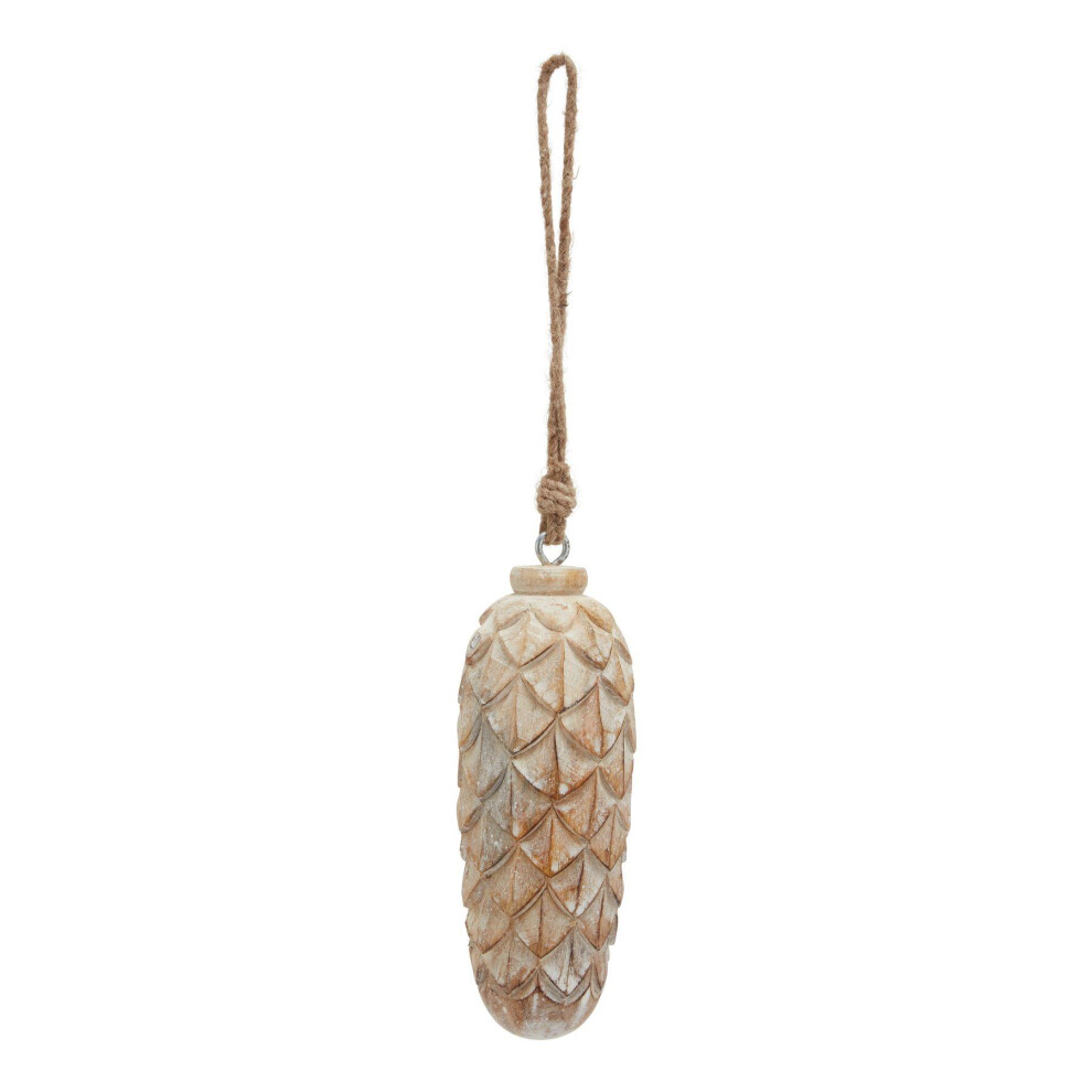 Hill Interiors Brown (10Cm X 6Cm X 6Cm, ) Antique Pine Cone Bauble