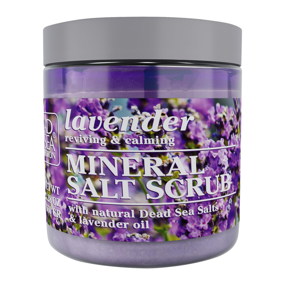 Costa Del Mar Dead Sea Collection Lavender Salt Body Scrub - Large 23.28 Oz - With Pure Oils And Dead Sea Minerals