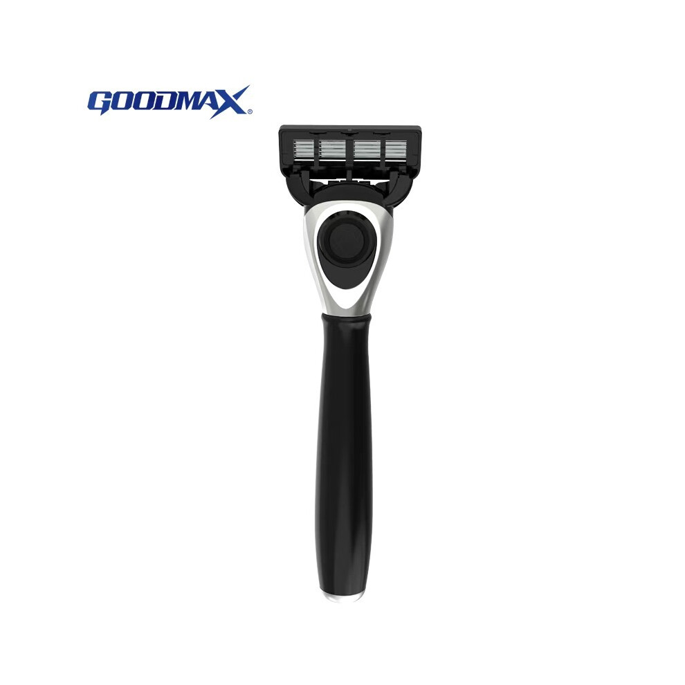 (Black resin  + 4 Blades) New Style Environmental Friendly Six Blades Bamboo Biodegradable Shaving Razor with Gift Box-image-OPC-PG6CVM8-NEW