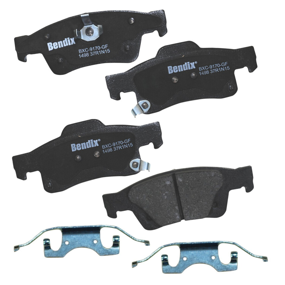 Bendix Priority1 Cfc1498 Ceramic Rear Brake Pads For Dodge Durango 2022-2011 Jeep Grand Cherokee 2022-2011 Grand Cherokee Wk 2022 887243215404