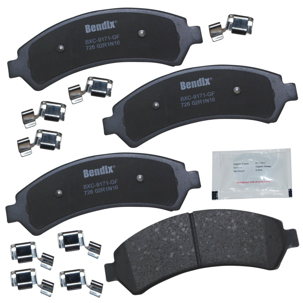 Bendix Priority1 CFC726 Keramik-BremsbeläGe Vorn FüR Chevrolet Blazer 2005-1997 S10 2004-1998 Gmc Jimmy 2005-1997 Sonoma 2004-1998 Isuzu Hombre 19-image