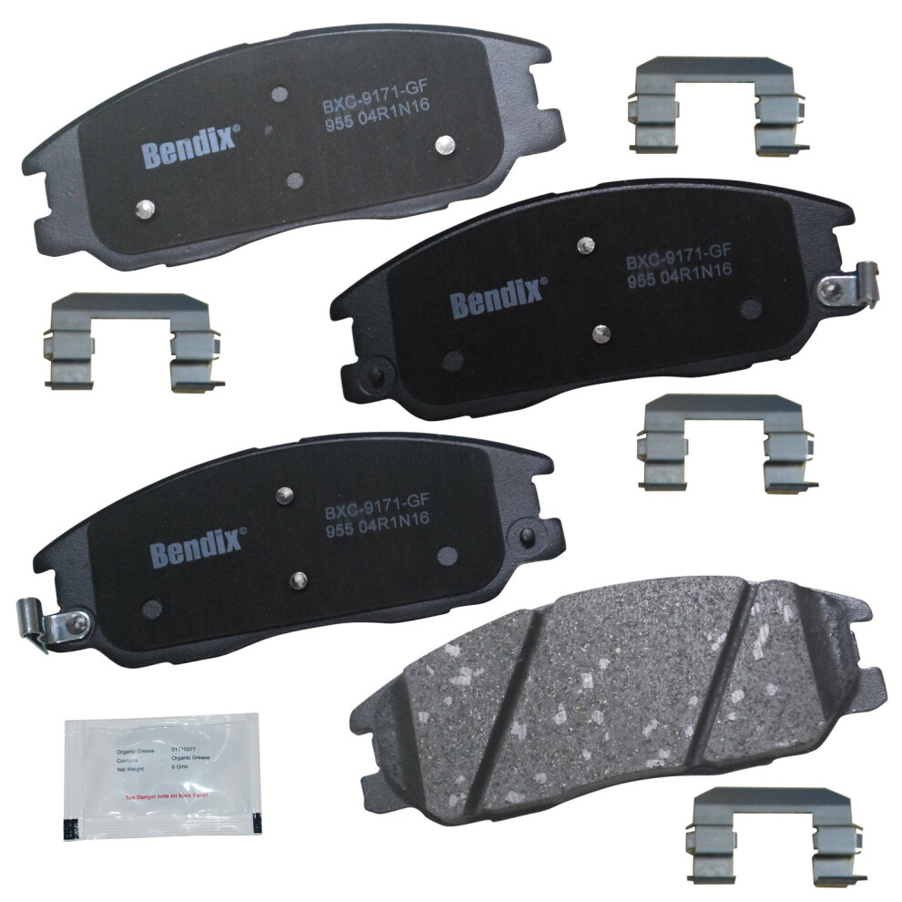 Bendix Priority1 Cfc955 Ceramic Front Brake Pads For Kia Sorento 2009-2003 887243240420