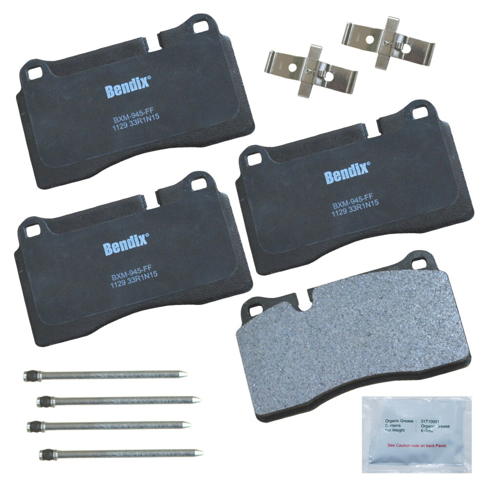 Bendix Priority1 Cfm1129 Semi-Metallic Brake Pads For Chevrolet Camaro 2015-2014 Corvette 2012-2009 Corvette 2019-2015 Ferrari 360 2005-2000 Calif 887243213950