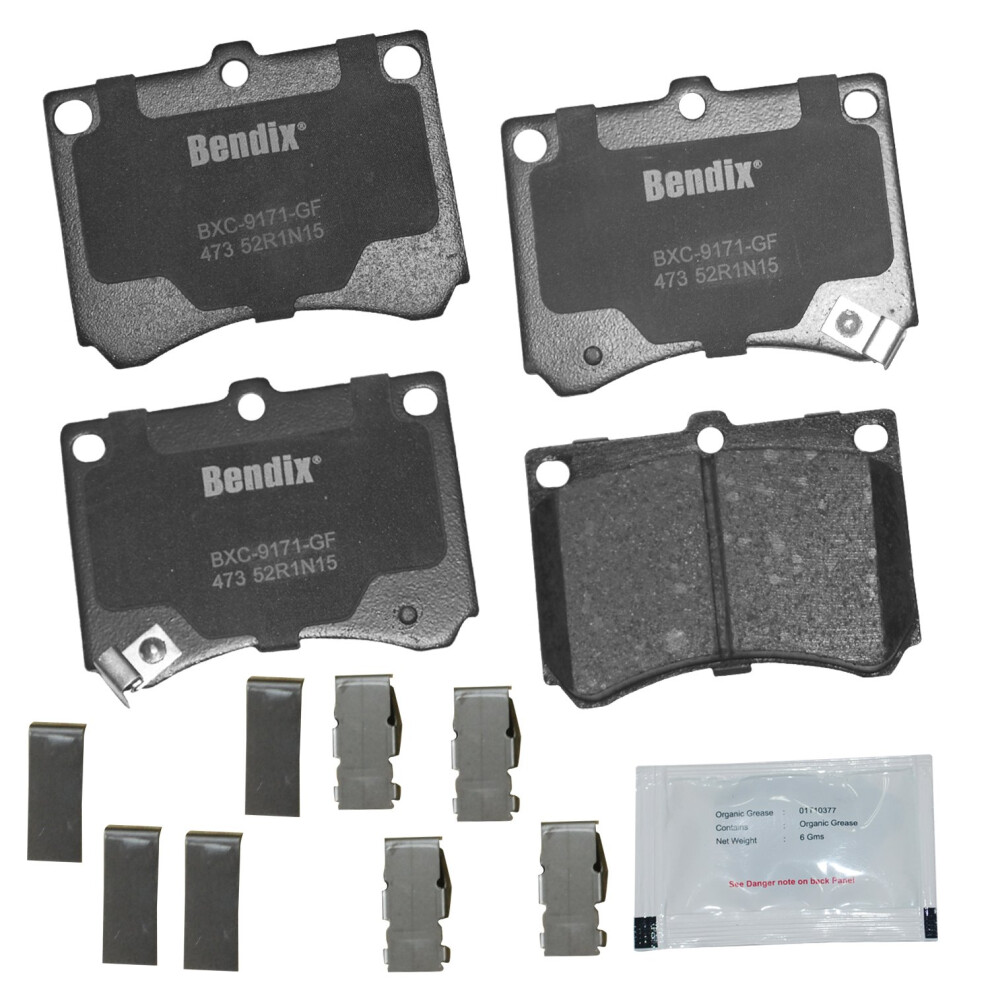 Bendix Priority1 Cfc473 Ceramic Front Brake Pads For Ford Escort 2003-1991 Mazda Mx-3 1996-1992 Protege 1998-1990 Mercury Tracer 1999-1991 887243239608