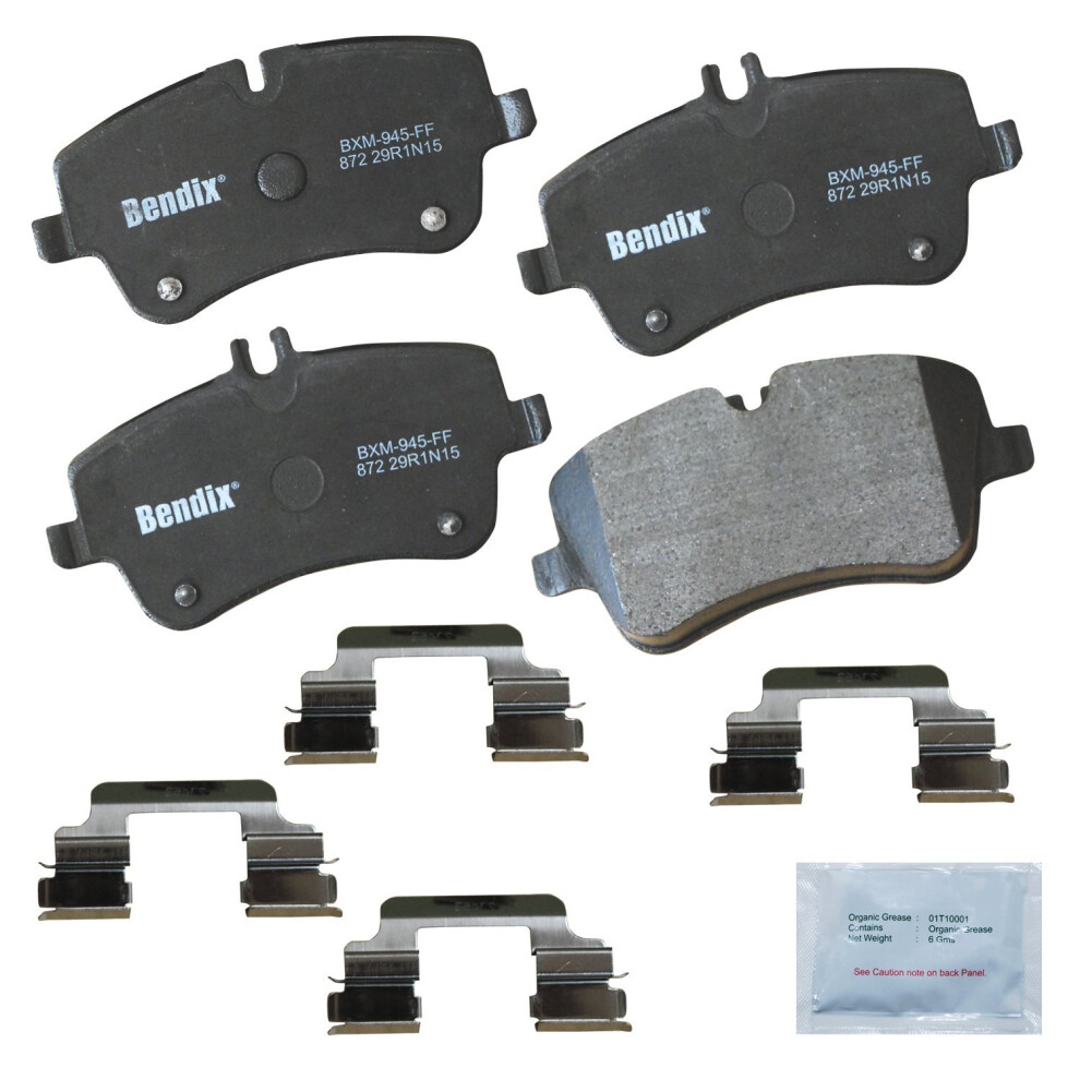 Bendix Priority1 Cfm872 Semi-Metallic Front Brake Pads For Select Models Mercedes-Benz C200 C230 C240 C280 C320 C350 Cl200 Cl230 Clk280 Clk32 887243212922