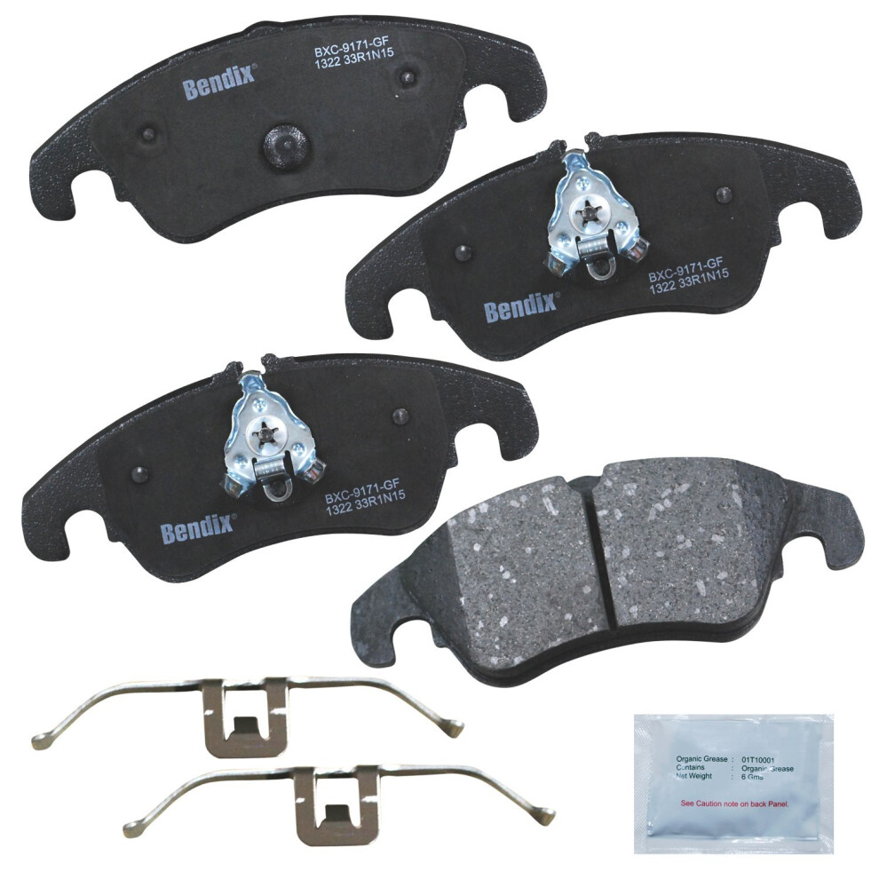 Bendix Priority1 Cfc1322 Ceramic Front Brake Pads For Audi A4 Allroad 2015-2013 A5 2009-2008 A5 2016-2015 A6 2015-2012 A6 Quattro 2015-2013 A7 Qu 887243214599