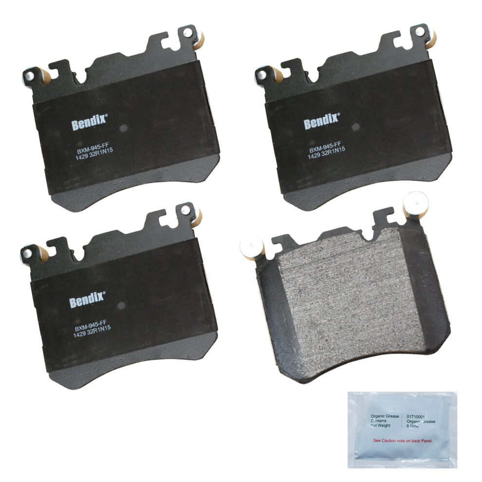 Bendix Priority1 Cfm1429 Semi-Metallic Front Brake Pads For Bmw X5 2013-2010 X6 2013-2010 Rolls-Royce Ghost 2014-2012 887243215121