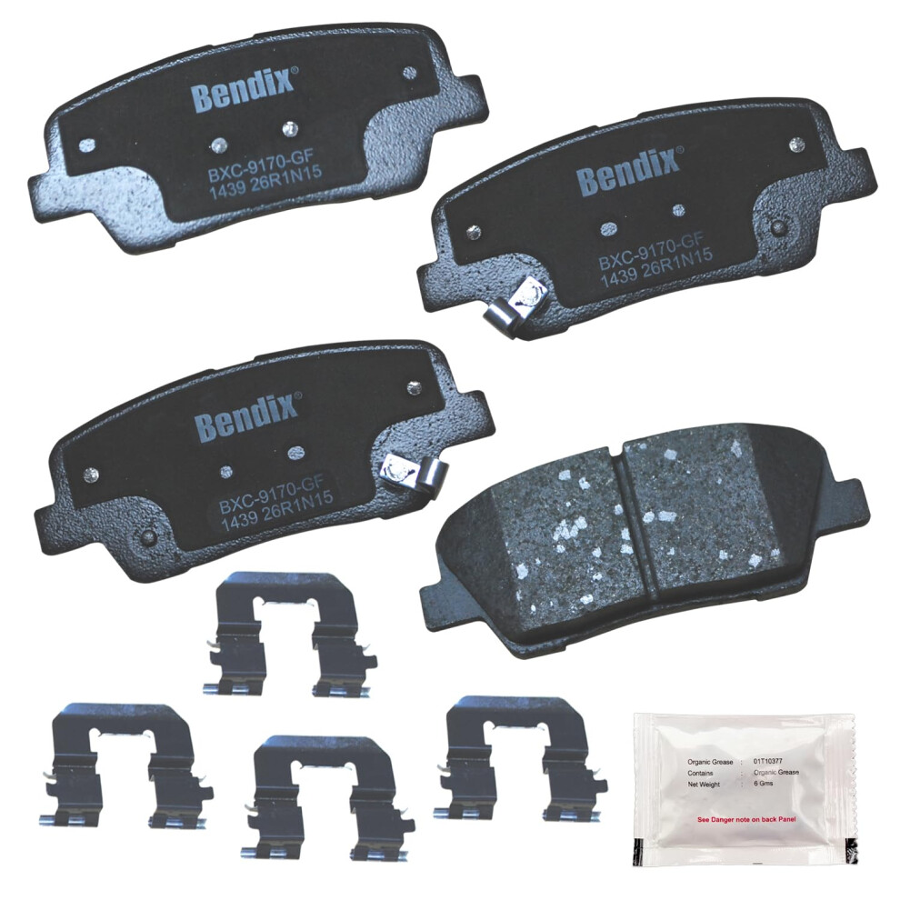 Bendix Priority1 Cfc1439 Ceramic Rear Brake Pads For Select Models Genesis G70 G80 Hyundai Coupe Santa Fe Fe Xl Kia Sorento Stinger 887243215176