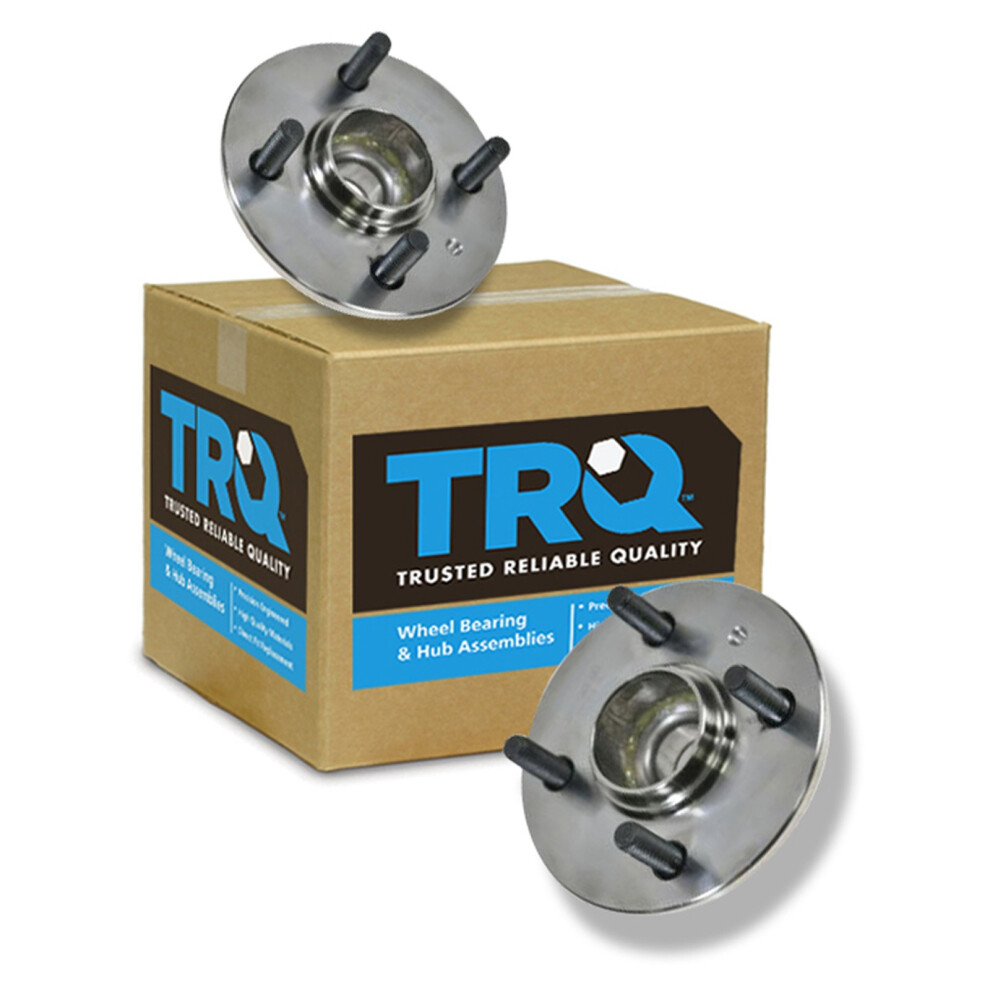 Trq Rear Wheel Hub Bearings Assembly Set Compatible With 2000-2005 Hyundai Accent 191213535486
