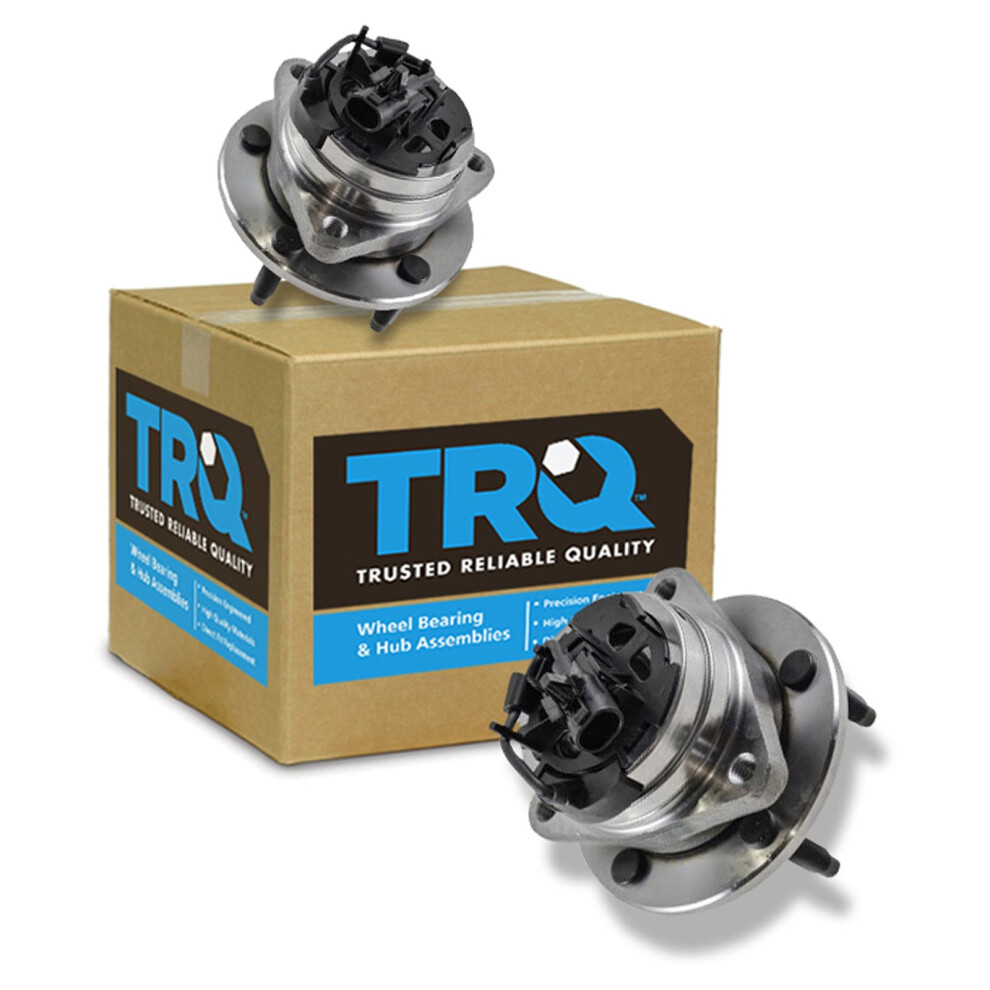 Trq Front Wheel Hub Bearings Assembly Set Compatible With 2008-2010 Chevrolet Hhr 2004-2012 Malibu 2005-2010 Pontiac G6 2007-2009 Saturn Aura Cobalt 191213534830