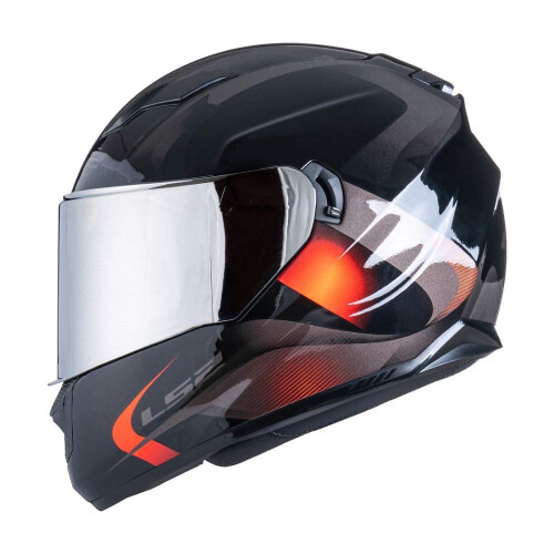 LS2 Assault/Rapid/Stream Pinlock Ready Outer Shield (Silver Iridium) 2