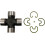 MOOG 220 Γαλακτώδης Υπερδύναμη Universal Joint για Ford F-150 2