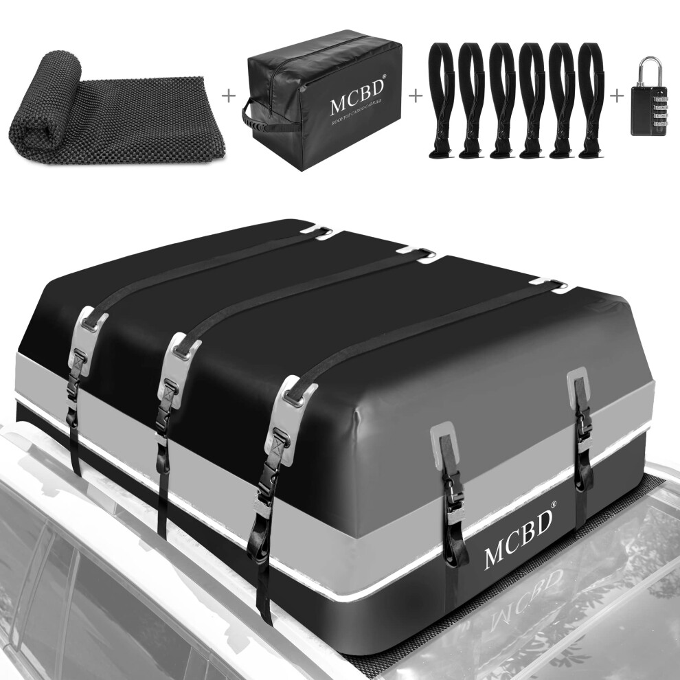 Rooftop Cargo Carrier 21 Cubic Feet Soft-Shell Waterproof Car Roof Lu 798394535962
