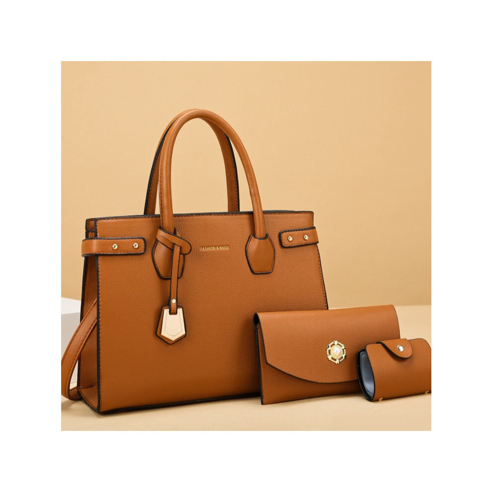 Tote Bag Handbags for  Large shoulder bag with Zipper Waterproof PU Women's Totes Ladies Bag for Work School Travel Daily Use Multi-piece bag