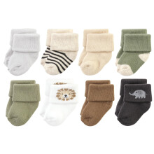 Hudson Baby Calzini unisex per neonati e bambini in cotone e spugna Brave Lion 6-12 mesi
