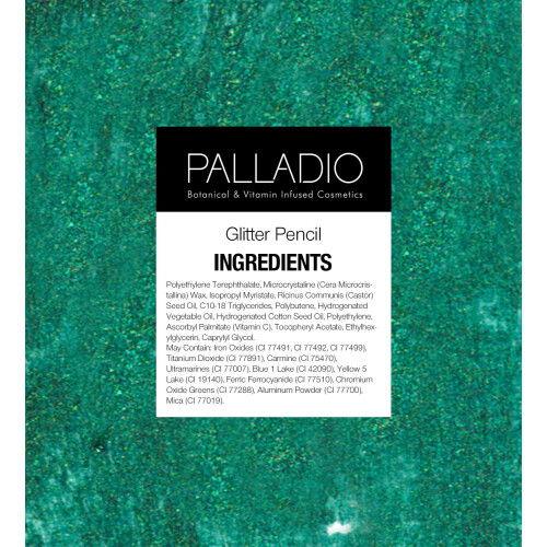 Palladio Glitter Eyeliner Pencil Μακράς Διαρκείας Κρεμώδης Σκιά Γυαλιστερή 1