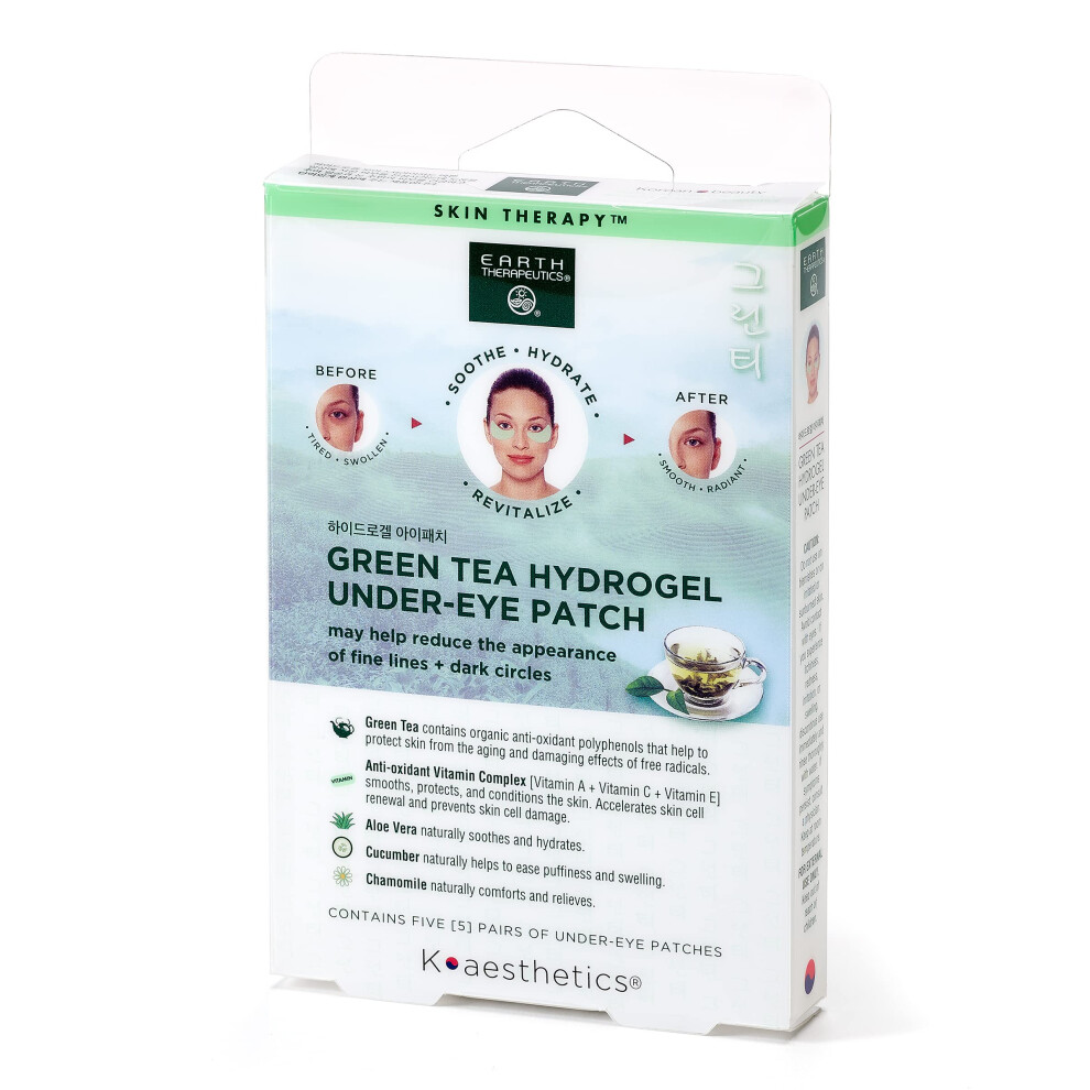 Therapeutica Dark Earth Therapeutics Hydrogel Under-Eye Recovery Patch - Reduce Wrinkles Puffy Eyes Circles - Revitalize & Refresh Your Skin - 5 Pair