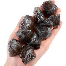 (Grey - Smoky Quartz) 10 Pcs Healing Crystals Gemstones Bulk Raw Crystals Rough Gemstones,Natural Crystals Rocks Stones Assorted Crystals