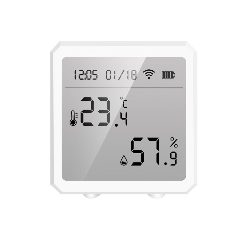 Tuya Smart Wifi Temperature Humidity Sensor Indoor Hygrometer Thermometer App Remote Control With